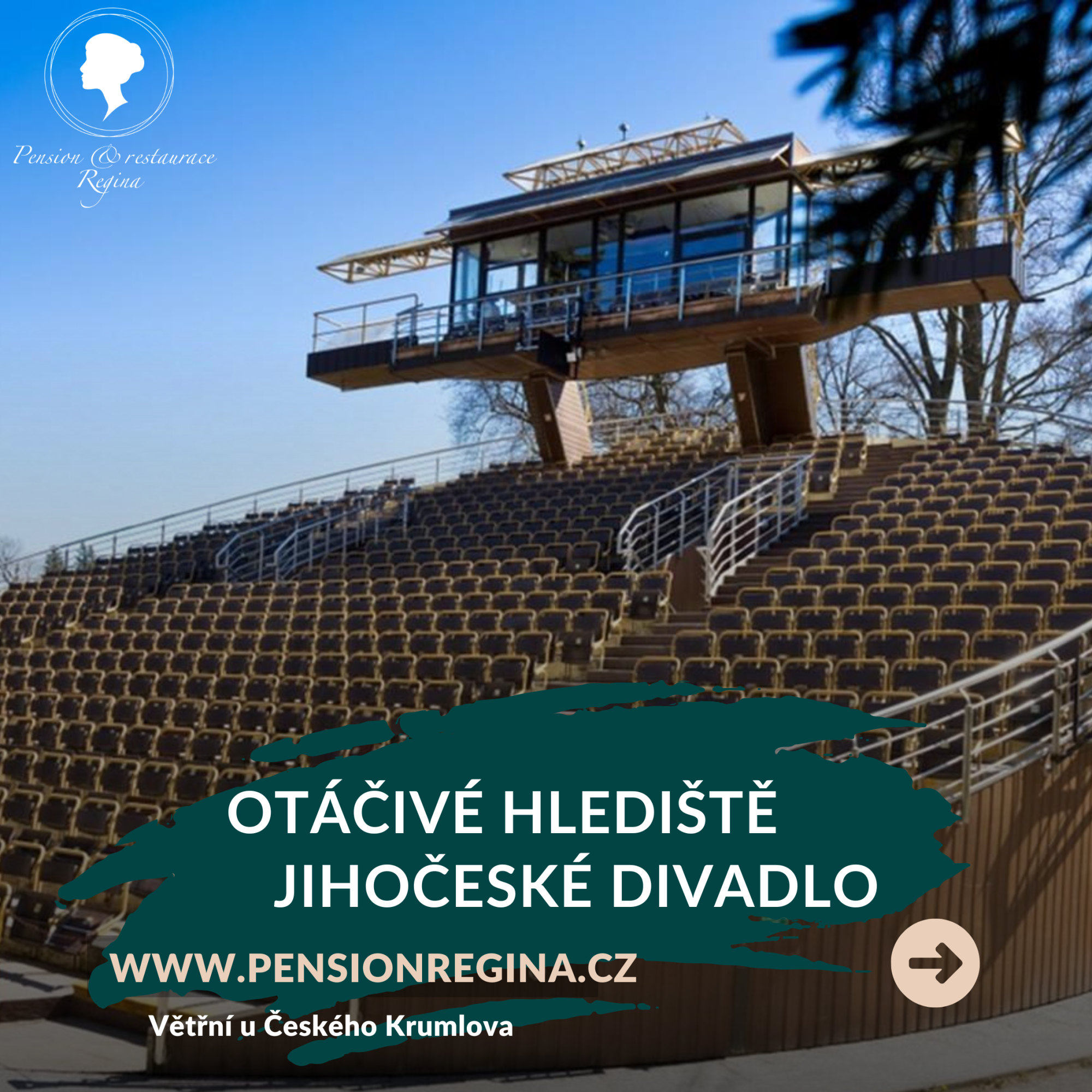 Otáčivé hlediště v Českém Krumlově